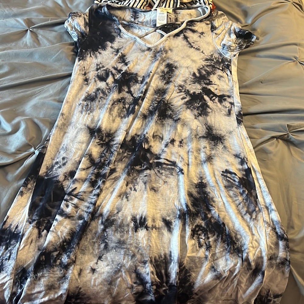 Tie dye tshirt dress